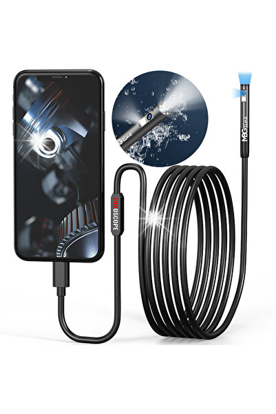MBG line Cameră de inspecție duo endoscop cu două camere 2M 7LED 2xFHD WiFi p...