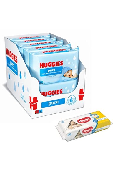 Huggies Set de șervețele umede Pure, 12 pachete x 56 bucăți, hipoalergenice, ...