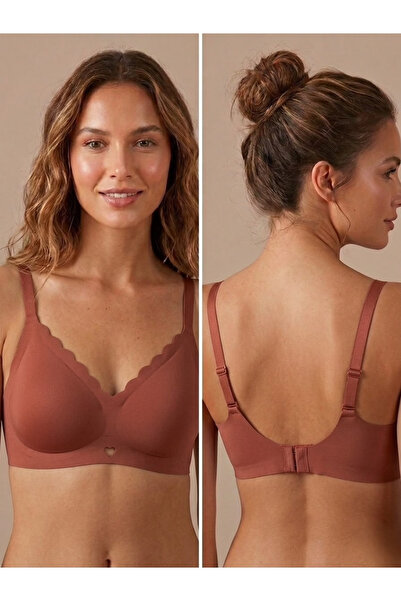 daniella Laser Cut Heart Detailed Ghost Bra