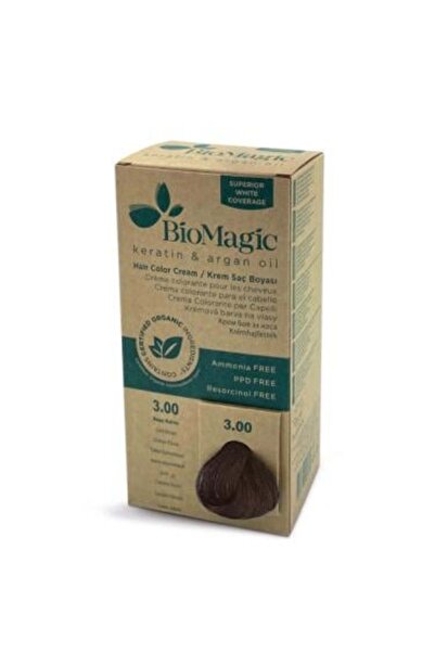 BIOMAGIC كريم صبغة الشعر الخالي من الأمونيا بالكيراتين وزيت الارغان من بيوماج...