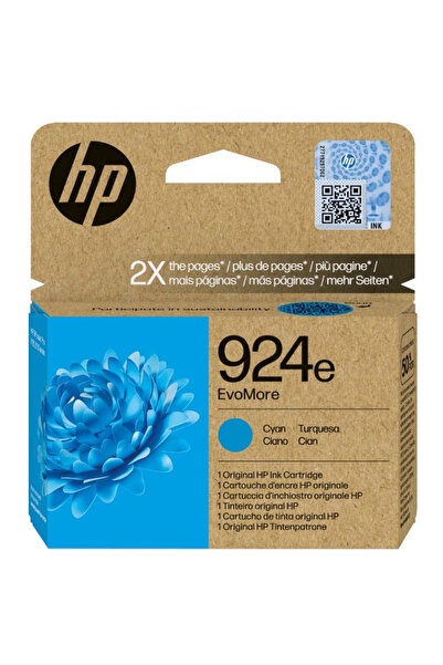HP 924E EvoMore Cyan Cartridge, 800 pages