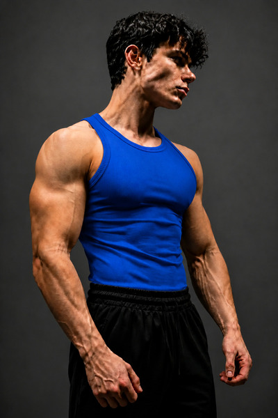 Stylovi Men's Premium Ribbed Undershirt - Cotton Stretchy Athlete Cut