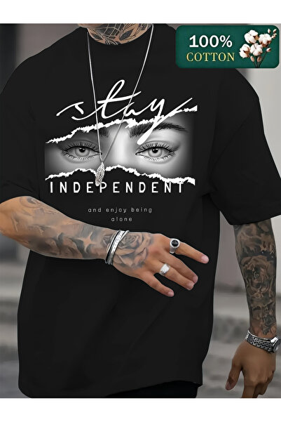 121 100% Pure Cotton Men's Short Sleeved T-Shirt Fashionable Street Style Spo...