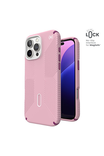 Speck Presidio2 Grip ClickLock & MagSafe pentru iPhone 16 Pro Max roz