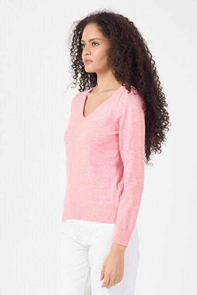 ENQUE V-Neck Women's Basic Knitwear Sweater