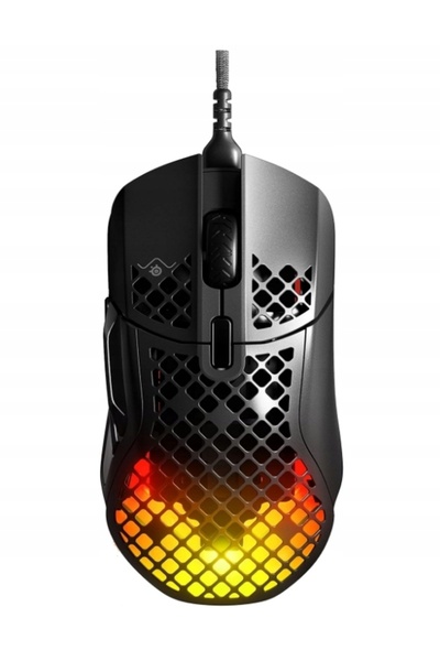 Kraft&dele Mysz SteelSeries Aerox 5 USB RGB Gamingă Ușoară Neagră cu fir