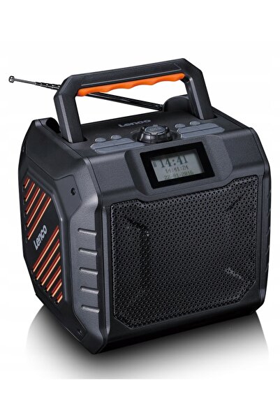 Lenco Receptor radio ODR-160GY Radio FM 35W Powerbank IPX5 Bluetooth USB