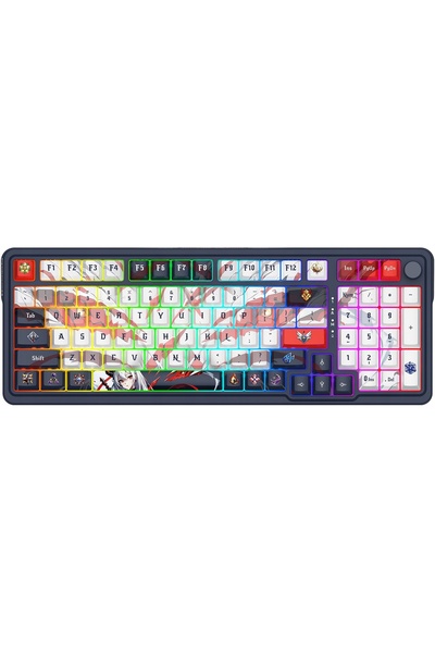 Kraft&dele Tastatură mecanică Redragon K686AK RGB PRO EISA Albastru-Alb