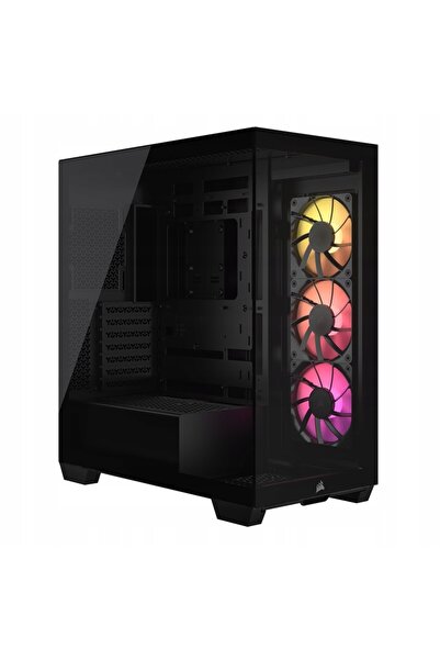 Kraft&dele Carcasă PC Corsair 3500X TG ARGB Midi Tower ATX cu fereastră, negru
