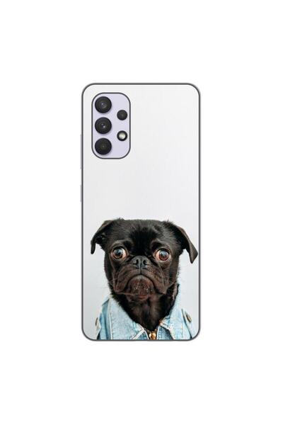OEM Husa compatibila cu Samsung Galaxy A32 4G Silicon Gel Tpu Model Pug Fashion