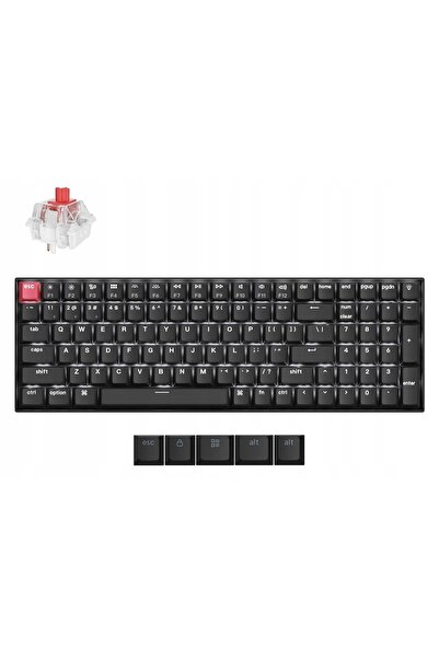 Kraft&dele Tastatură wireless mecanică Keychron K4 QMK Super Red Negru