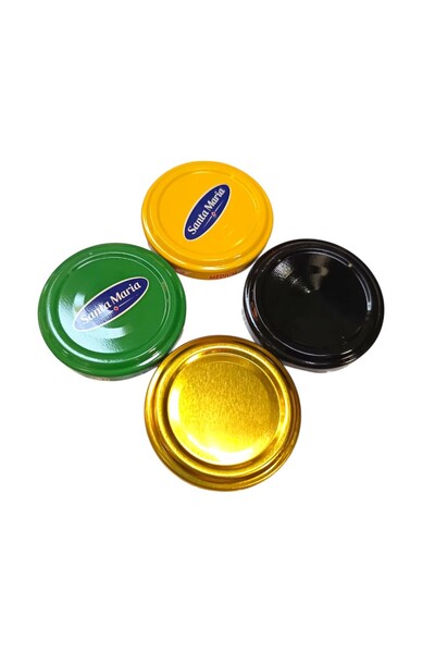 OEM Set 50 capace metalice cu filet pentru borcane, FI 53 mm, diverse culori