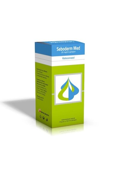 SLAVIA PHARM Seboderm Med Șampon, 20 mg/ml, 120 ml,