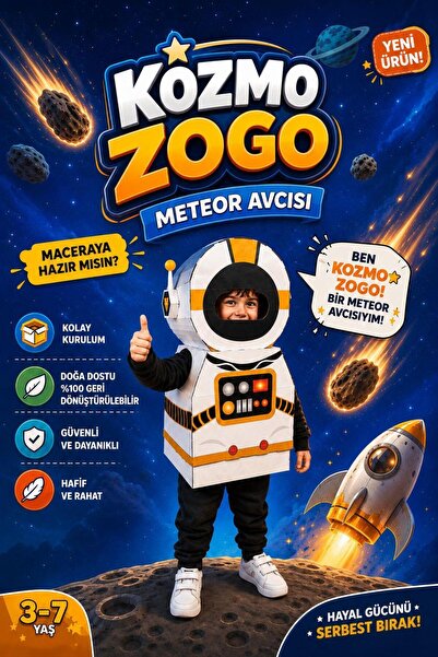 Kardinno Kozmo Zogo edukativna igračka, kartonski nosivi dečiji kostim, aktiv...