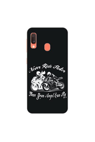 OEM Husa compatibila cu Samsung Galaxy A20e Silicon Gel Tpu Model Never Ride ...