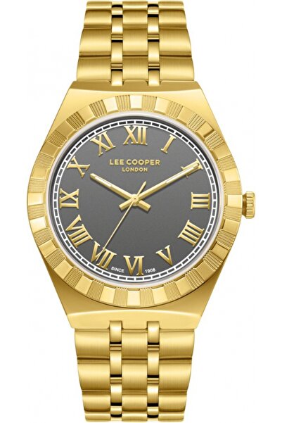 Lee Cooper LC08060.160 ceas de modă pentru bărbați — auriu.