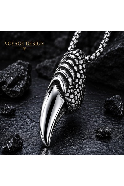 voyageaccessory Stainless Steel Eagle Claw Pendant