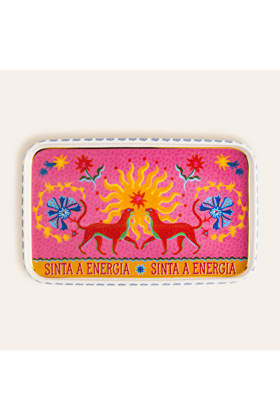 Zsa Zsa Zsu Shekou Renkli Porselen Dekoratif Tepsi 30x18.5x2 Cm