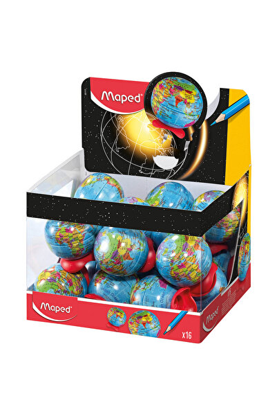 Generic Brand Ascuțitor de creioane Globe cu 1 orificiu