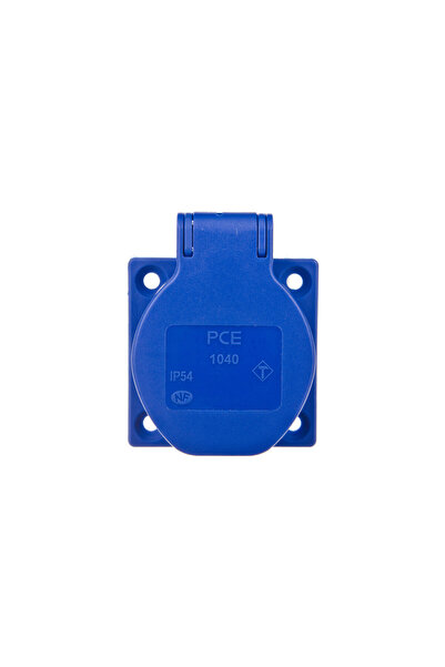 PCE Priză de bord 10/16A 2P+Z 230V albastru IP54 1040-0bsc