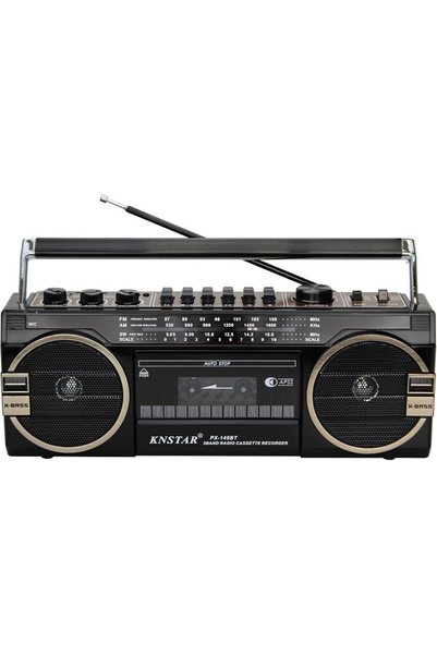 Reytek PX-149BT Bluetooth Usb+Sd+Fm Radyo Kaset Çalar Kahverengi Taşınabilir Müzik Sistemi