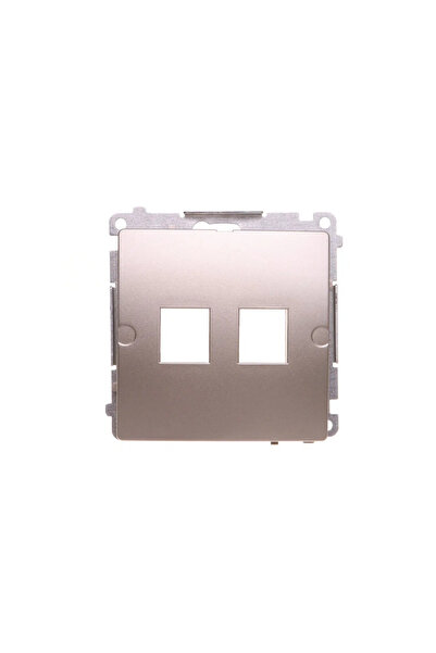 Kontakt-Simon Simon Basic Husă pentru priză ICT dublă 2xRJ Keystone satin pla...