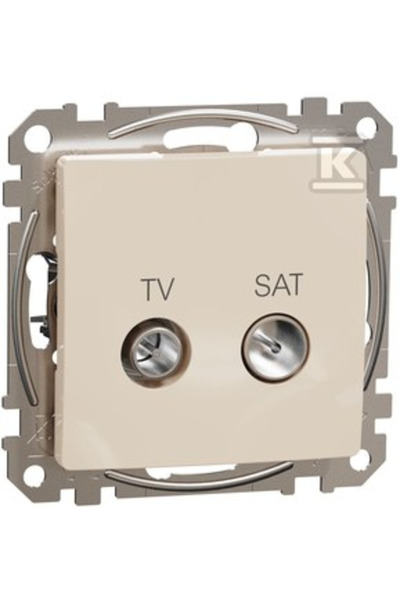 Schneider Electric Priză terminală TV/SAT (4dB), bej, Sedna Design și Element...
