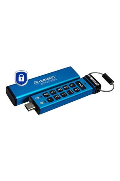 Kingston Unitate flash USB 256 GB USB 3.0 IronKey 200C albastru, memorie flas...