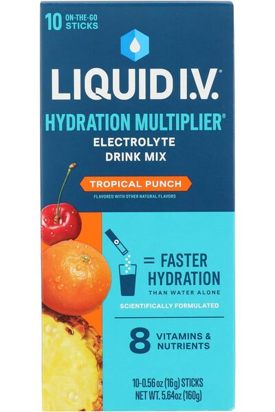 Liquid I.V. LIQUID IV Tropical Punch Hydration Drink Mix 10 Count, 5.64 OZ