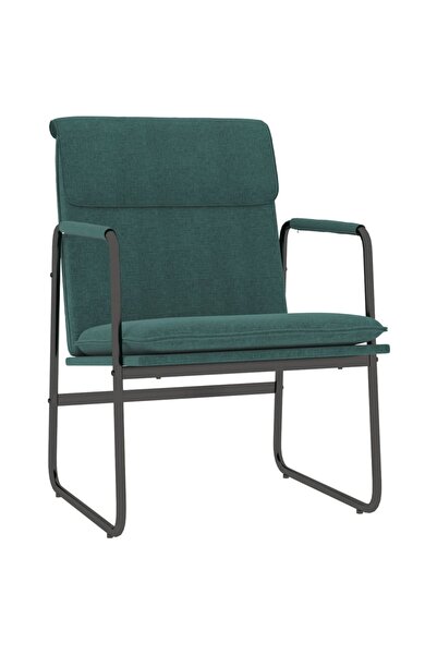 vidaxl Scaun de relaxare, verde închis, 55x64x80 cm, material textil
