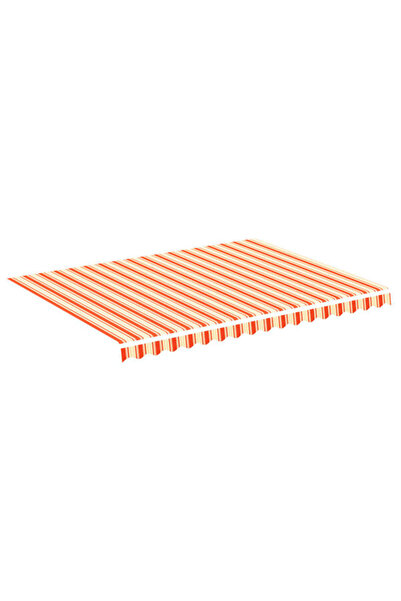 vidaxl Material de înlocuire pentru copertină, galben și portocaliu, 4 x 3 m