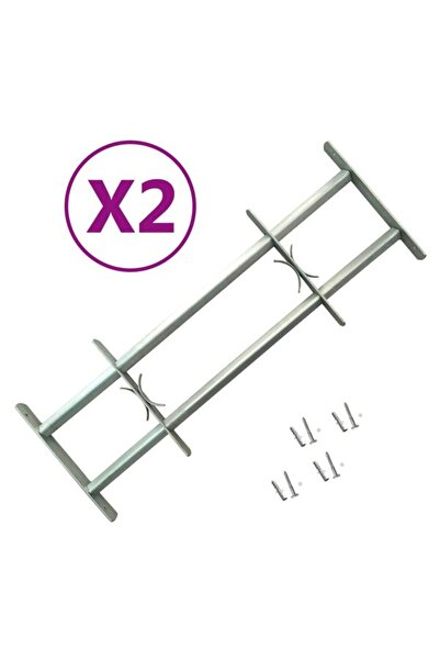 vidaxl Grilaje de siguranță reglabile pentru ferestre, 2 buc., 1000-1500 mm