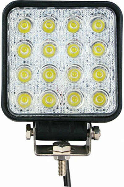 M-TECH Τετράγωνος Αδιάβροχος Προβολέας LED Αυτοκινήτου