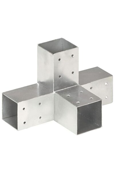 vidaxl Conector de grindă, în formă de X, 71 x 71 mm, metal galvanizat