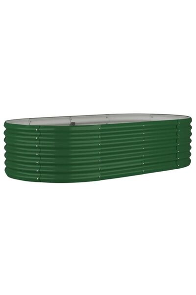 vidaxl Strat de grădină înălțat 152 x 80 x 36 cm din oțel galvanizat