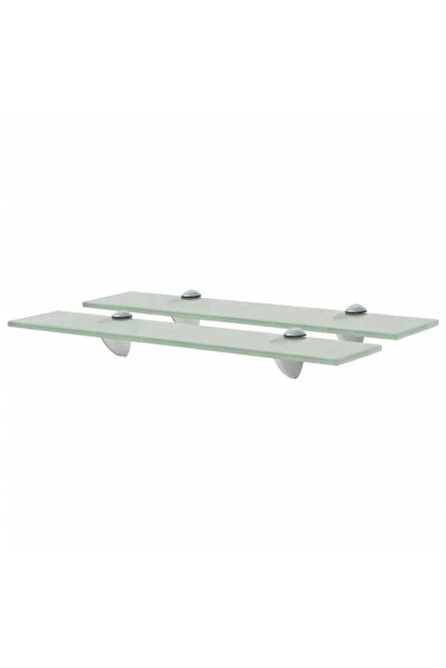 vidaxl Rafturi suspendate, 2 buc., 50 x 20 cm, sticlă, 8 mm