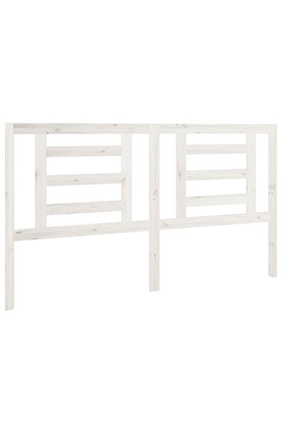 vidaxl Tăblie de pat, alb, 166x4x100 cm, lemn masiv de pin