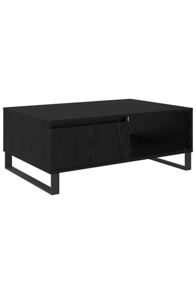 vidaxl Masă de cafea Stejar Negru 90 x 60 x 35 cm Lemn compozit