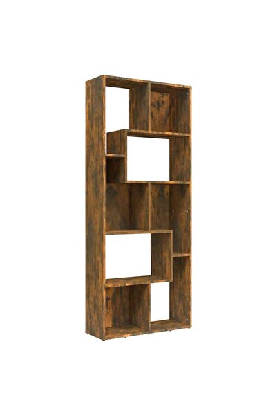vidaxl Bibliotecă, stejar fumuriu, 67x24x161 cm, lemn prelucrat
