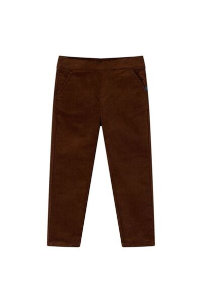 vidaxl Pantaloni copii, cognac, 104