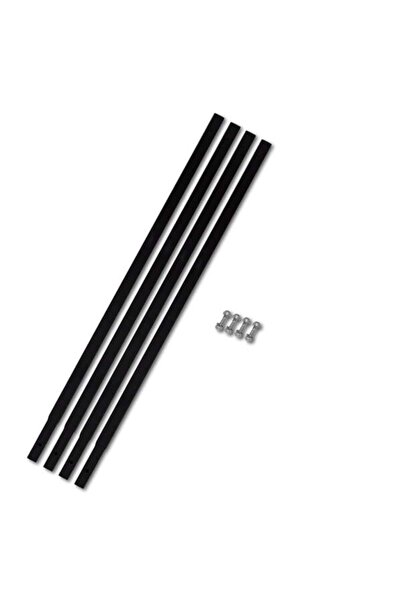 vidaxl Tub de extensie pentru foreză de pământ 4 x 1 m, Tub de conectare, Oțel