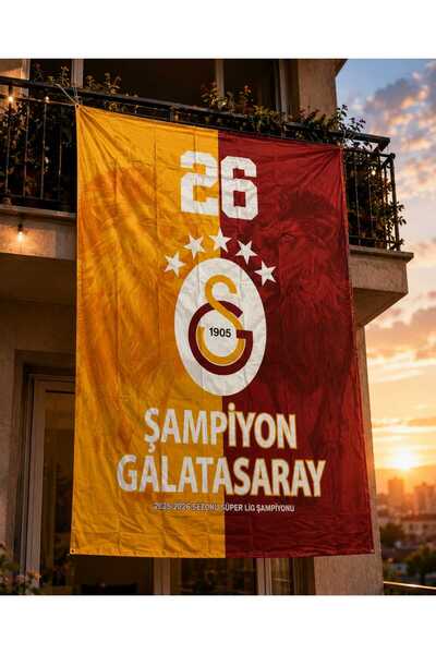 Zorluteks Galatasaray Şampiyonluk Bayrağı 150*185