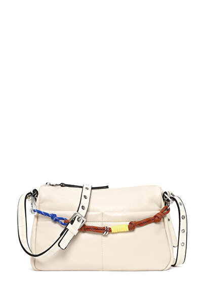 Derimod Women's Cream Charmlı Crossbody Bag 26Sbd250218