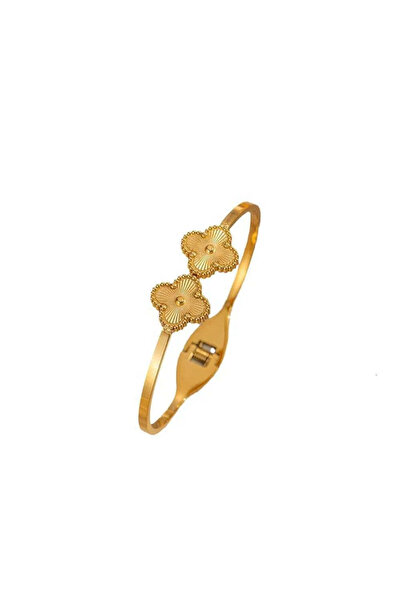 Pursehuit Brățară tip bangle, auriu, din oțel inoxidabil, placată cu aur de 1...