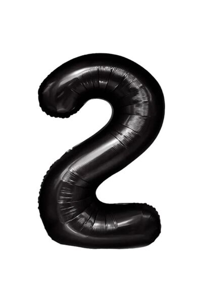 genaja Balon din Folie Metalizată, Model Cifra 2, Tematică Aniversare, 40 cm,...