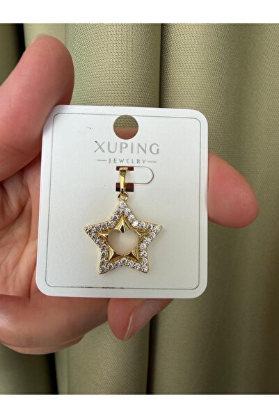 XUPING JEWELRY TuelaTaki / Yıldız Model Kolye Ucu 14 Ayar Renginde
