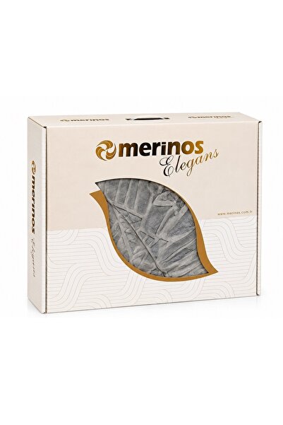 Merinos Elegans Kalın Embos Tek Kişilik Kutulu Battaniye (160x220) - Gri