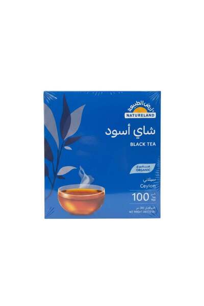natureland Black Tea Ceylon Land of Nature 200Gr 100 Bags