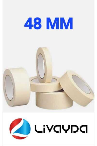 LİVAYDA Maskeleme Boya Bandı 48 Mm Kağıt Bant (1 ADET)