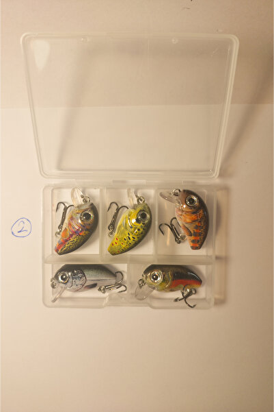 Enora Grup 5'li set 3cm 2gr Minnow, Sahte Yem, Lures,rapala,suni Yem,spin, Ma...